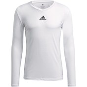 Resim adidas Team Base Tee Erkek Futbol Uzın Kollu Antrenman Tişörtü GN5676 Beyaz 