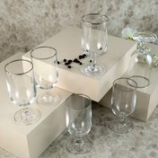 Resim Aryıldız Rona 6’lı Kahve Yanı Su Bardağı Platin 200 ml 