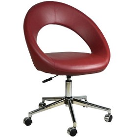 Resim Mobilyakeyfi Bürocci Miranda Metal Ayaklı Çalışma Koltuğu-Bordo-2222K0102 