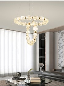 Resim Aspen 2'li Yuvarlak Eskitme Sarkıt Led Avize Eskitme 