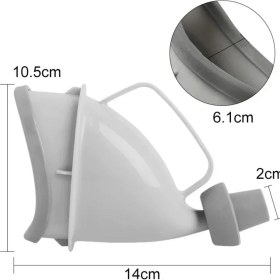 Resim Buffer Buffer® Unisex Taşınabilir Hijjenik Seyahat Tuvalet Aparatı Seyahat Tuvalet Hunisi 