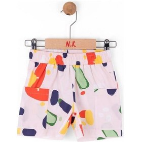 Resim Kız Bebek Clown Şort Coral Çok Renkli 