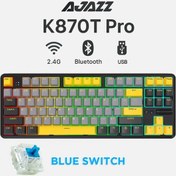 Resim K870t Pro 3 Modlu Uyumlu Hot-swap Rgb, Mekanik Klavye - Siyah 