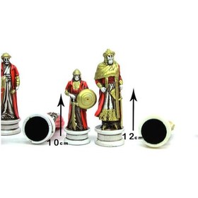 Resim Satranç Taşı Polyester Büyükboy Alaaddin Haçlı Dekoratif Hediyelik 