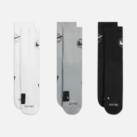Resim Nike Everyday Crew Basketball (3 Pairs) Erkek Çorap 