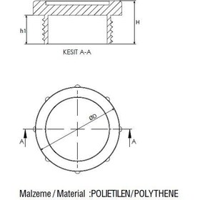 Resim Düz Başlı Vidalı Tapa 