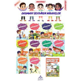 Resim 1 .sınıf Öğrencileri İçin Zevkle Okuyacağı 10 Lu Hikaye Seti - 7 Kitap Okuma Not Defteri Hediyeli 