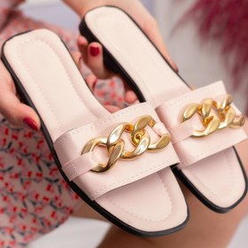 Resim Moda Frato Smt Zincir Kadın Terlik Dış Mekan Ve Ev Terliği 