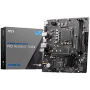 Resim MSI Pro H610M-E D4 1700P Vga Hdmi 