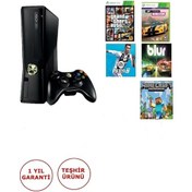 Resim Xbox 360 Slim 250 GB 30 Oyun Yüklü Konsol + Jtag (İthalatçı Garantili) 
