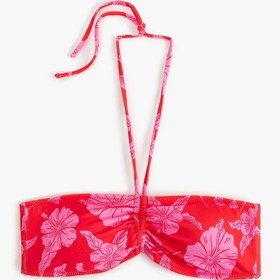 Resim Koton Çiçek Desenli Straplez Bikini Üstü Pembe Desenli 5sak10251mm Pembe Desenli 