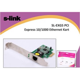 Resim S-Link S-Lınk Sl-Exg5 10/100/1000 Pci Express Gigabit Ethernet Kartı 