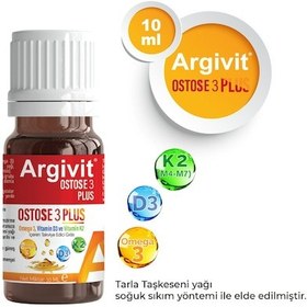 Resim Ostose3 Plus Omega 3 Ve Vitamin D3 Içeren Takviye Edici Gıda 10 Ml 