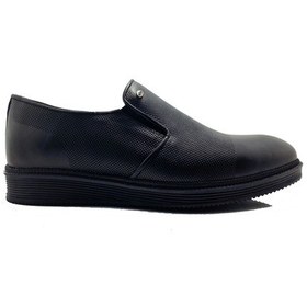 Resim Berenni M671 Siyah Hakiki Deri Erkek Klasik Ayakkabı 