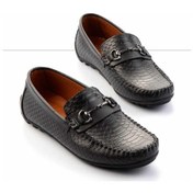 Resim Siyah Leather Erkek Loafer Ayakkabı E01378000407 Siyah 