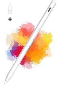 Resim m.tk moveteck Ipad Için Avuç Içi Red Etme Özellikli Magnetik Şarj Destekli Stylus Eğim Çizim Proje Yazı Kalemi Pen 