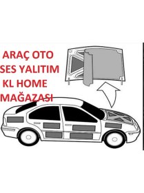 Resim Kl Home 50 x 100 cm Oto Araç Ses Akustik Yapışkanlı Kauçuk Yalıtım Malzemesi 6 mm Kalınlık ile Ses Yalıtımı 