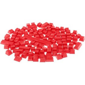Resim 108 Adet / Takım Mekanik Klavye Dıy Için Abs Saydam Keycaps Değiştirme Dıy Kırmızı(Yurt Dışından) 