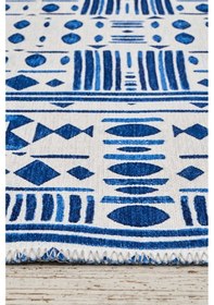 Resim Kaşmir Halı Dekoratif Art Trend Milos Çift Taraflı 160 x 230 CM Salon Mutfak Halısı Yolluk Kilim 