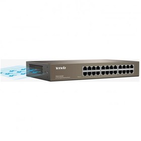 Resim Tenda 24 Port 10-100-1000 Mbps Switch Çelik Kasa Rack Mount 