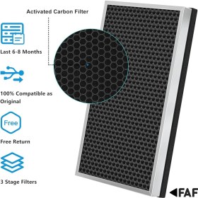 Resim Faf Delonghi AC150 Hava Temizleyici Hepa Karbon Birleşik Filtre 