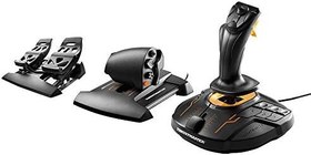 Resim Thrustmaster T16000M FCS Uçuş Paketi - Joystick, Gaz ve Dümen Pedalları ile PC için HEART HallEffect AccuRate Teknolojisine Sahip Tam Uçuş Kontrol Sistemi 