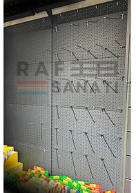 Resim Fon Kancası Delikli Pano Kancası 30 Cm - Askı Kanca Raf Askısı Raf Aksesuar Tel Askı Raf Kancası Galvaniz 