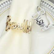 Resim 6 adet Oymalı Metal Masa Örtüsü Bilekliği - Parlatılmış Bitiş, Düğünler, Partiler, Noel, Şükran Günü için İdeal - Beyaz ve Altın Masa Örtüsü Tutucu Seti, Düğün Masa Örtüsü Tutucu | Zarif Masa Örtüsü Tutucu | Dayanıklı Masa Örtüsü Bileklikleri, Masa Örtüsü Tutucu Dekoru 