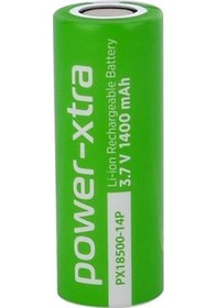 Resim Power-xtra Px18500-14p - 3.7v 1400 Mah Li-ion Pil - Başsız - 5c 