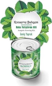 Resim Konserve Bahçem Evde Konservede İri Yapraklı Roka Yetiştirme Kiti 