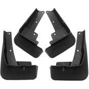 Resim Mitsubishi Outlander 2021 İçin 4 Adet / Takım Araba Oto Yumuşak Plastik Sıçrama Flapları Çamurluk Koruması 