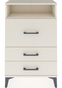 Resim Arges Komodin Tek Raflı 3 Çekmeceli 60x30x96 Aytaşı-aytaşı Aytaşı 