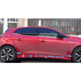 Resim Renault Megane 4 Yan Marşpiyel Takımı Siyah 