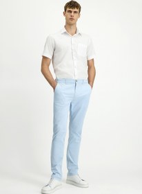 Resim Kiğılı Regular Fit Standart Kesim Likralı Kanvas / Chino Pantolon 