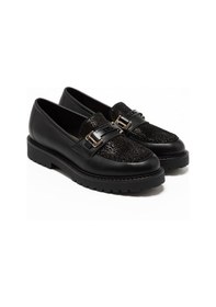 Resim Nero Black Oxford Klasik Kadın 745782dm Donna Serena 5782dm Nap Str Nero/me Pe Nero Siyah 