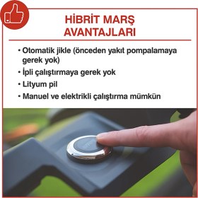 Resim Scheppach MS225-53E Benzinli Çim Biçme Makinesi - 59112459969 