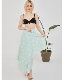 Resim Cottoviva Organik Pati Desenli Peştamal, Havlu, Hamam, 