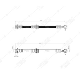 Resim SVAC 730123 Onsag/Sol Fren Hortumu Juke 10- 