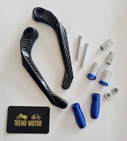 Resim Manet Koruma Karbon Mavi - Motosiklet Unıversal 