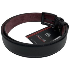 Resim Siyah Çocuk Boy Suni Deri Düz Model 3 Cm. Genişlik Klasik Kemer - G1-23hz 001 