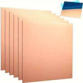 Resim 1 adet %99.9 Saf Mor Bakır Levhalar, 0.3-8mm Kalınlık - Takı Yapımı & El Sanatları için İdeal, Yüksek Mekanik Özellikler, Kesilebilir Levhalar Pürüzsüz Yüzeyli, Takı Yapım Malzemeleri|Parlak Görünüm|El Sanatları Bakır Levhaları 