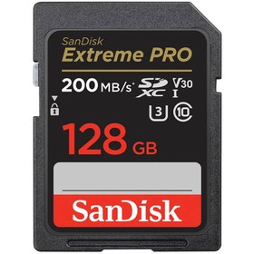 Resim SanDisk 128GB Extreme PRO UHS-I SDXC 200MB/s V30 Hafıza Kartı 