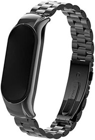 Resim Microsonic Xiaomi Mi Band 7 Metal Stainless Steel Kordon Siyah 