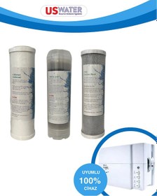 Resim İhlas Aura Cebilon Uyumlu Açık Kasa 3 Lü Su Arıtma Filtre Seti 