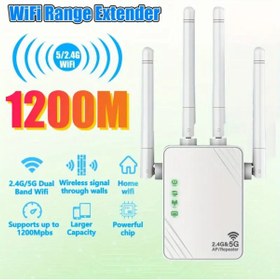 Resim zerka WiFi Extender 1200 Mbps 5ghz/2.4ghz Dual Band Ethernet Port Modem & Menzil Genişletici 