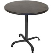 Resim Bey Mobilya 545562271 Indigo Werzalit Yuvarlak Mutfak Masası 70 CM Çap Esb - Siyah 