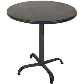 Resim Bey Mobilya 545562271 Indigo Werzalit Yuvarlak Mutfak Masası 70 CM Çap Esb - Siyah 