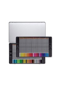 Resim Staedtler Karat Aquarell Sulu Kuru Boya Metal Kutu 48 Renk 