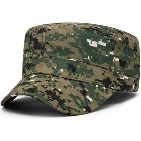 Resim Valkyrie Dijital Kamuflaj Şapka Ayarlanabilir Unisex Askeri Kep Outdoor Kamp Balıkçı Şapkası E Kamuflaj 