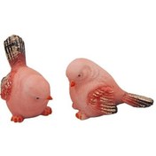 Resim Mini Güvercin 2'li Pembe 12x8 Cm 